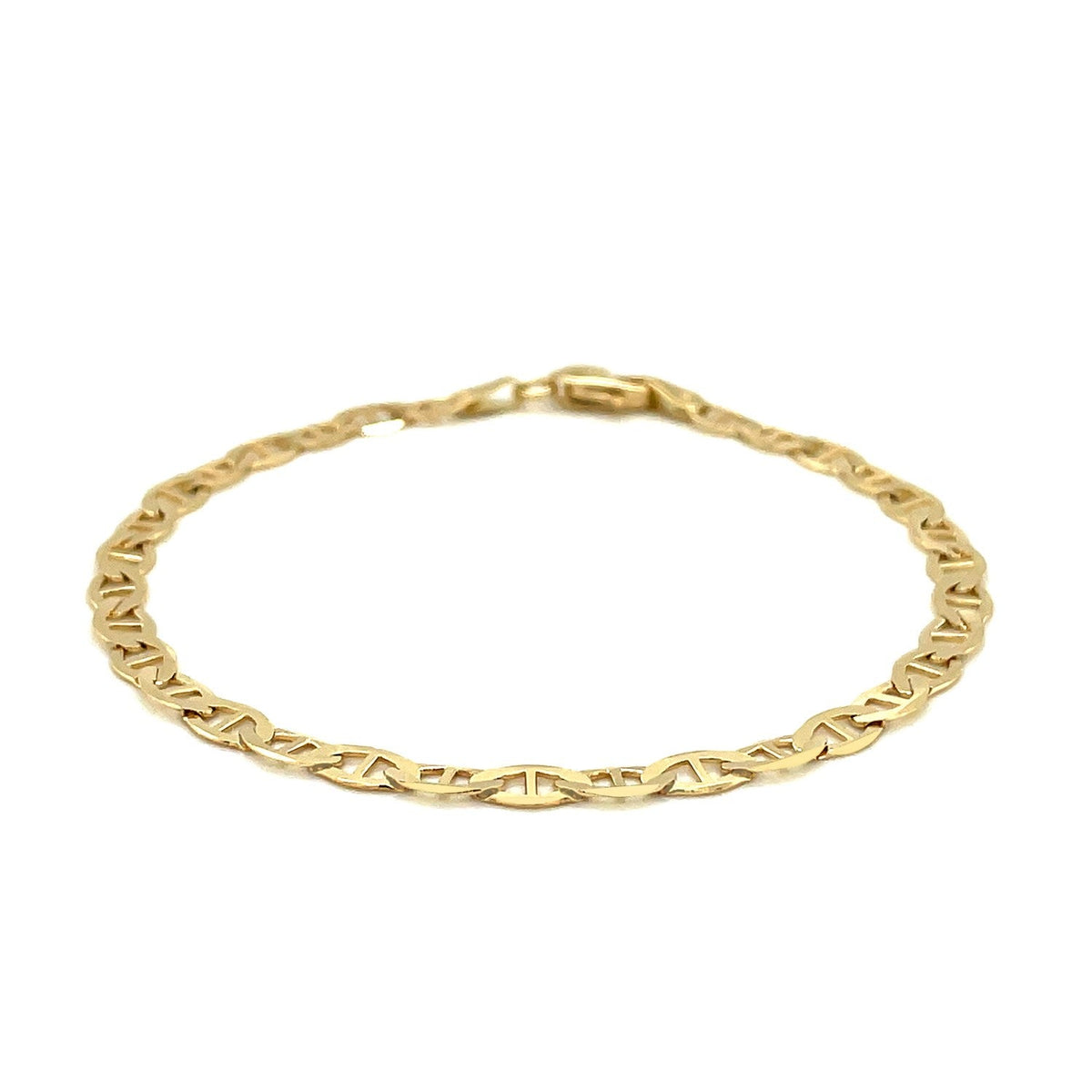 Pulsera de eslabones Mariner de oro amarillo de 10k y 4.5mm