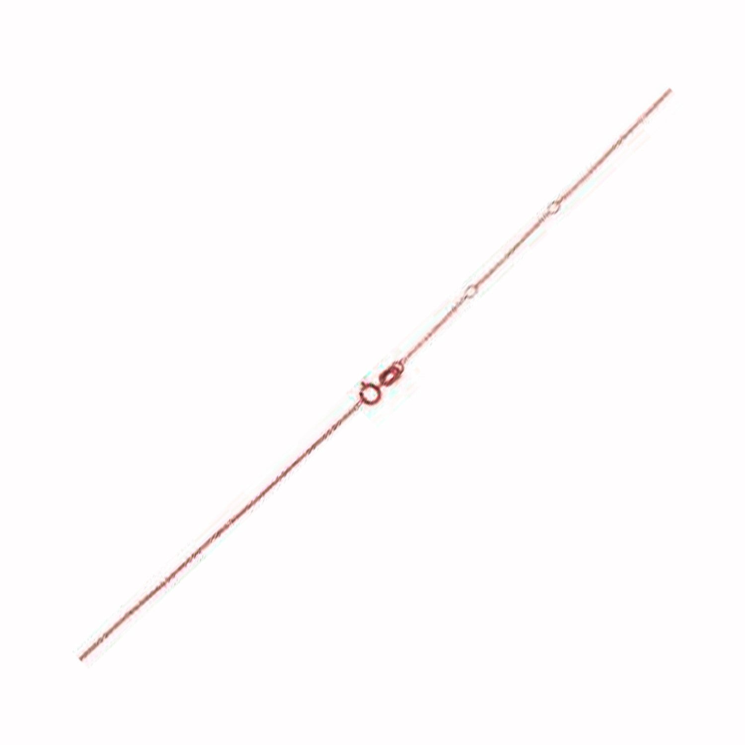 Cadena ajustable de oro rosa de 14k (0.97 mm)