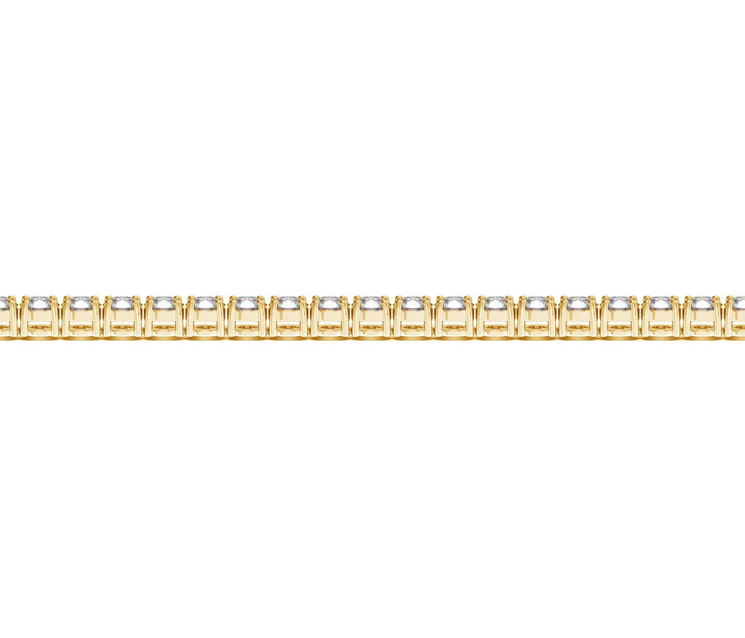 Lab Grown Round Diamond Tennis Bracelet in 14k Yellow Gold (5 cctw  F/G  VS2/SI1)