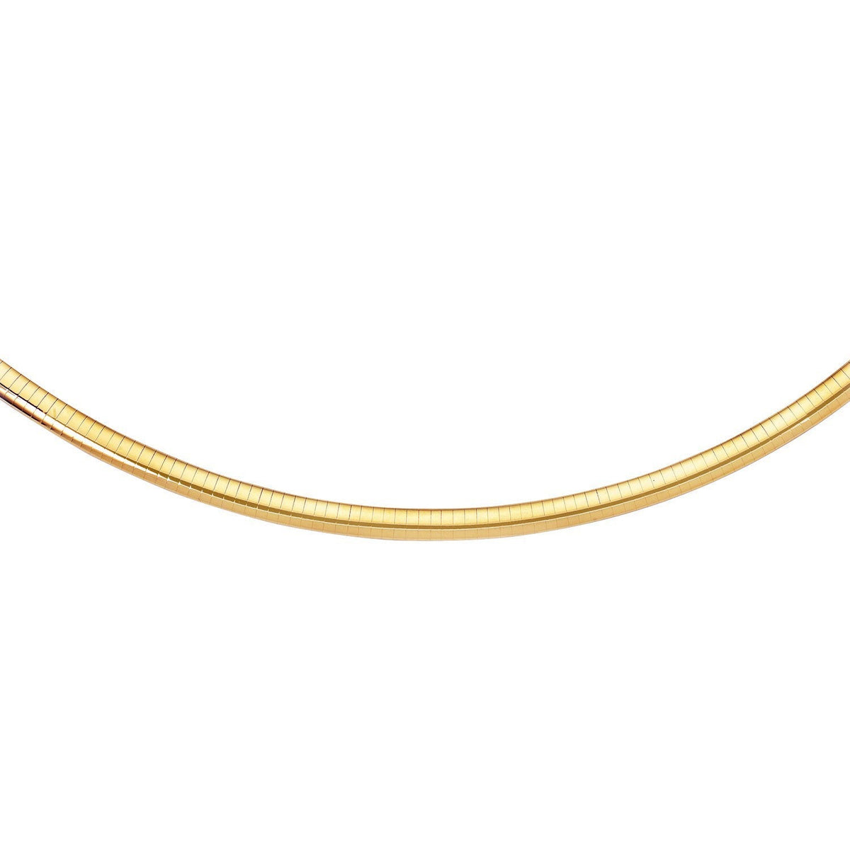 Pulsera clásica Omega de oro amarillo de 14k y 6,0 mm
