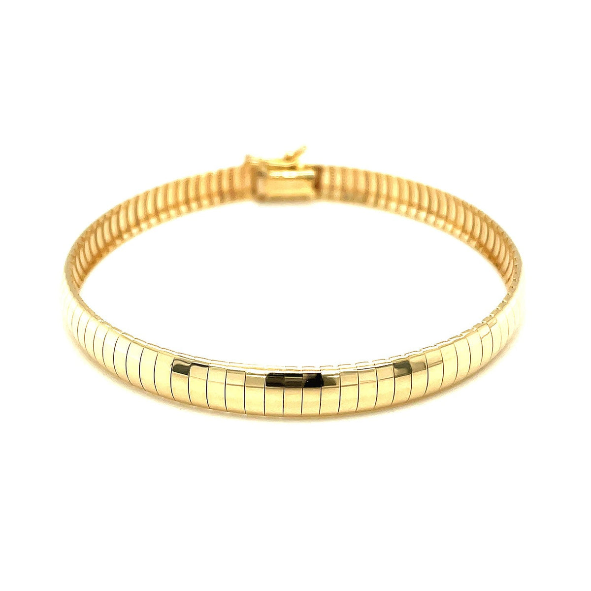Pulsera clásica Omega de oro amarillo de 14k y 6,0 mm
