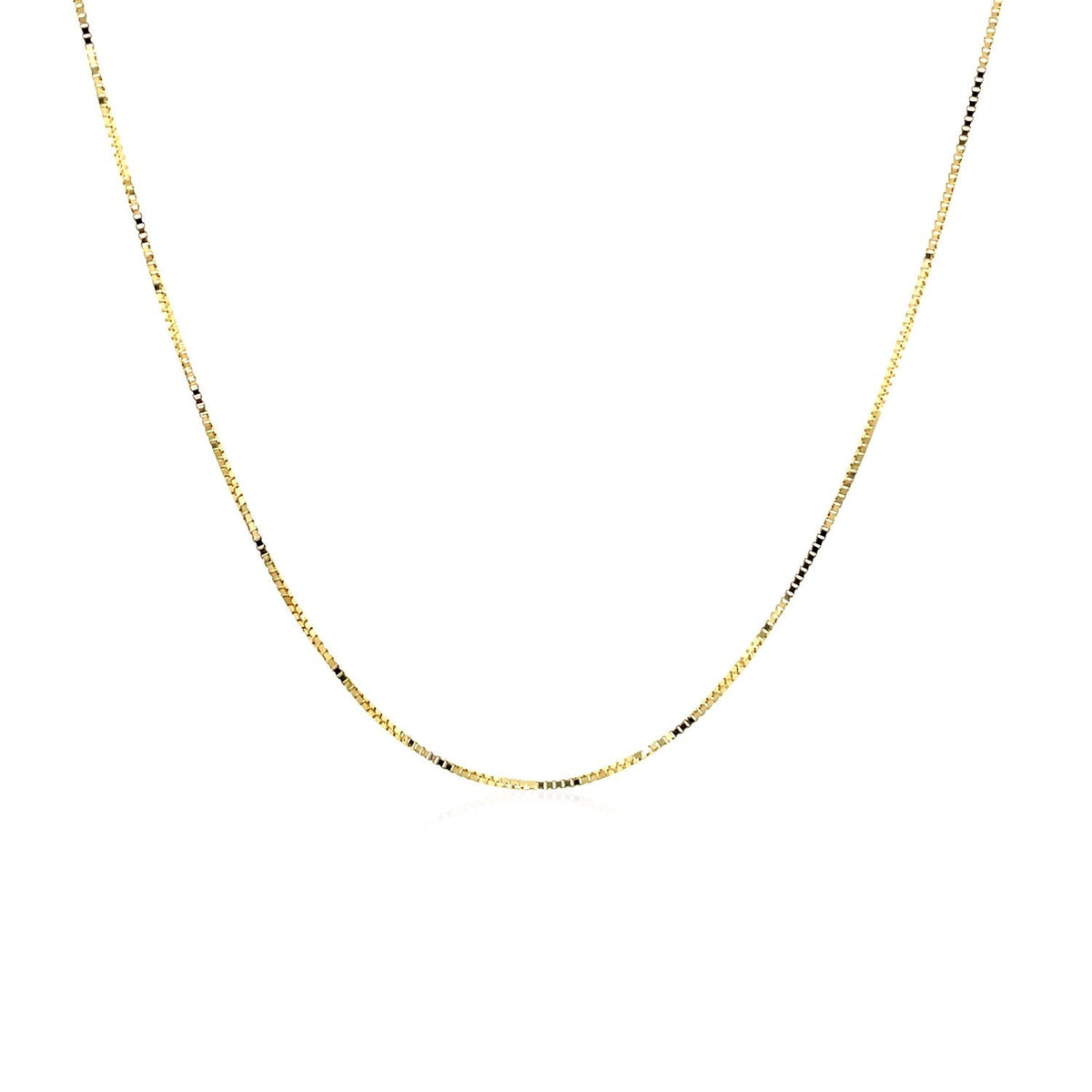 Cadena Clásica de Oro Amarillo de 14k, 0.45mm