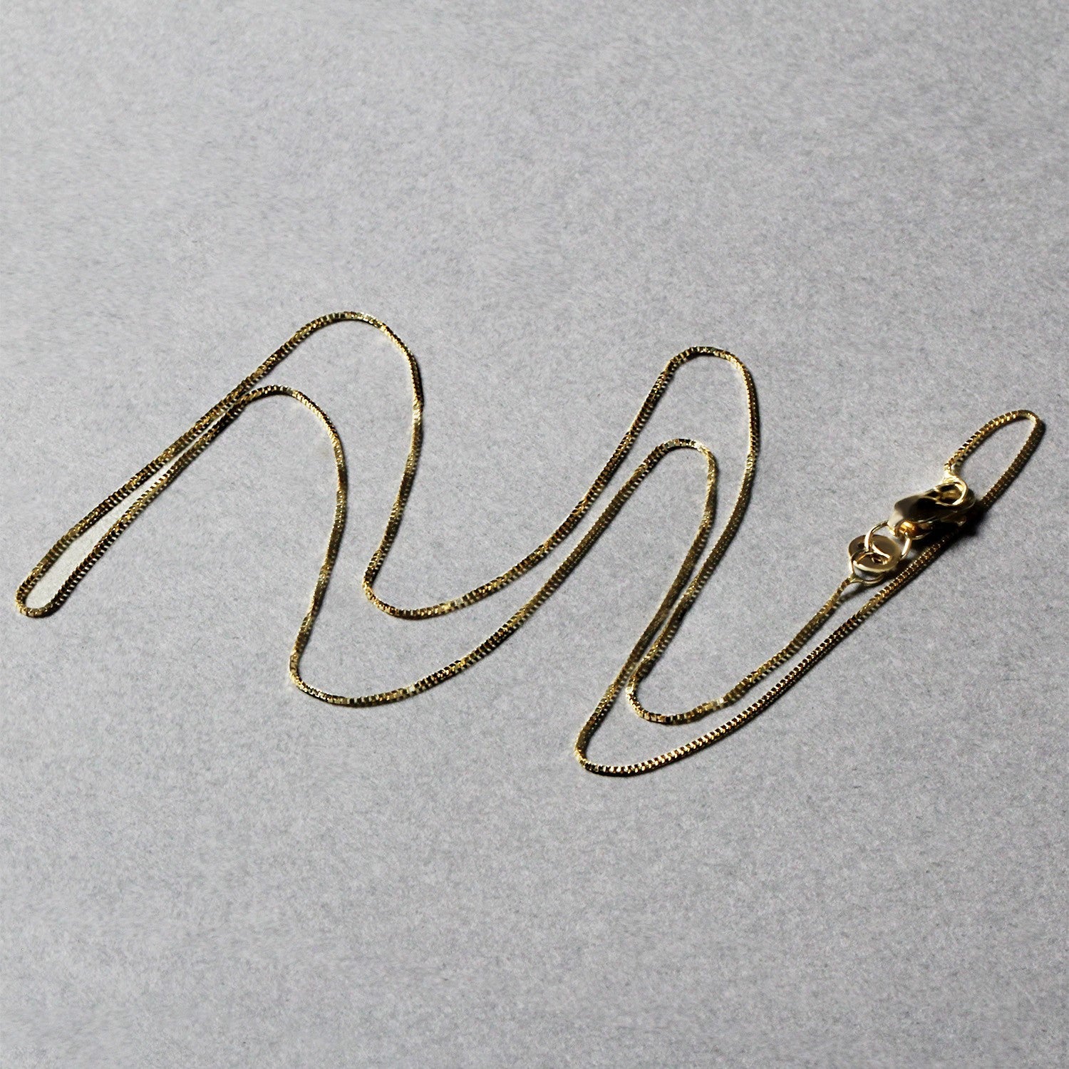 Cadena Clásica de Oro Amarillo de 14k, 0.45mm