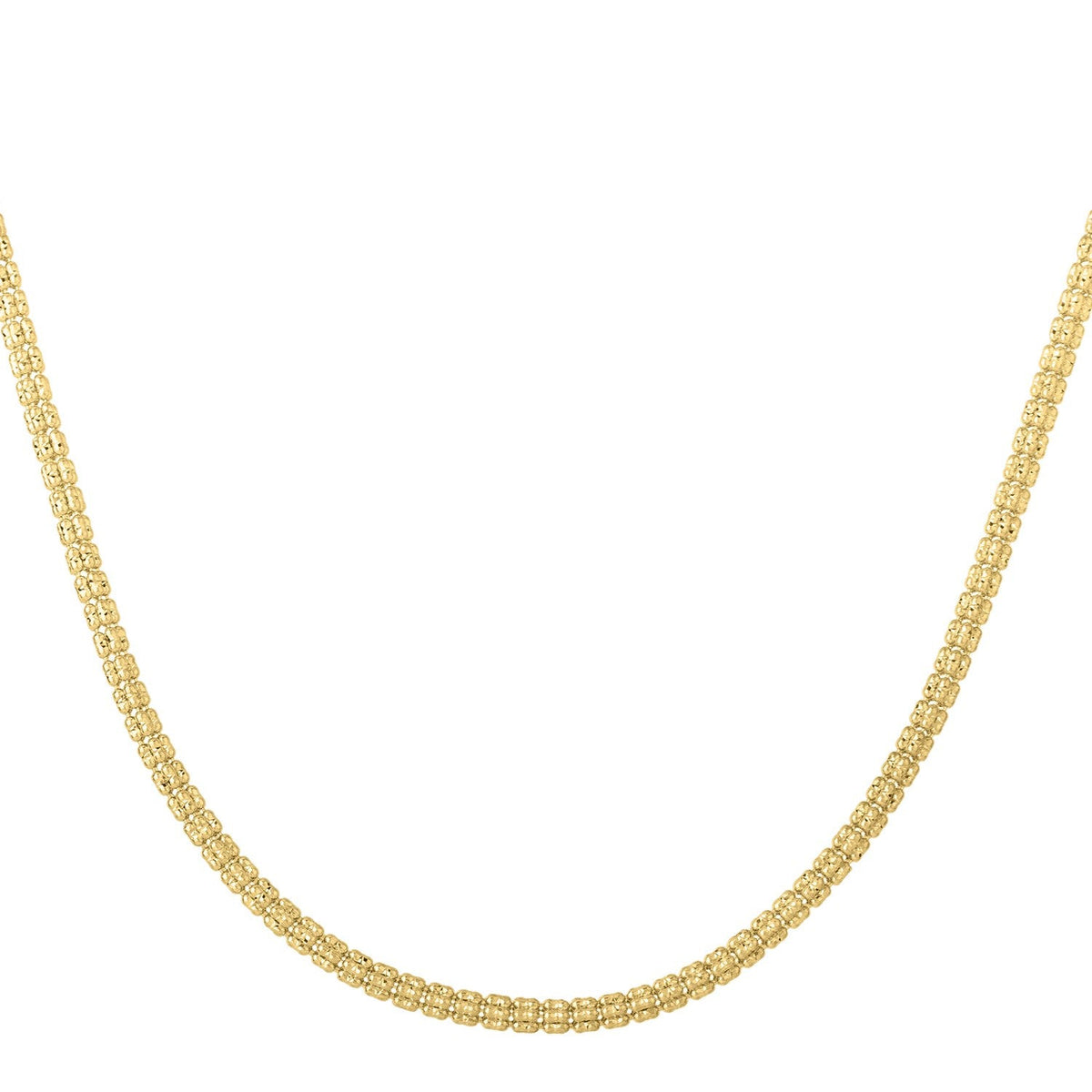 Cadena Ice Barrel en Oro Amarillo de 14k (3.10 mm)