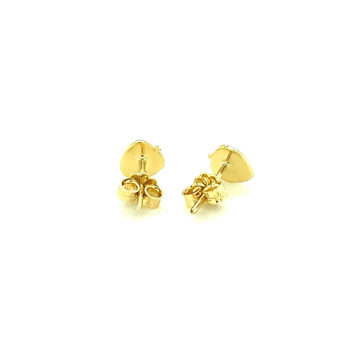 Aretes de fresa esmaltados de oro amarillo de 14k para niños