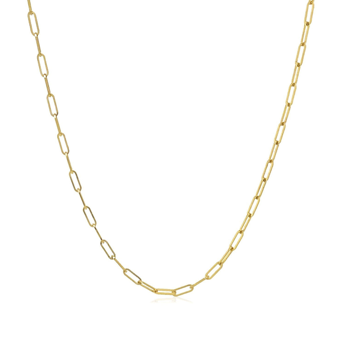 Cadena de eslabones de oro amarillo de 18K (1.50 mm)