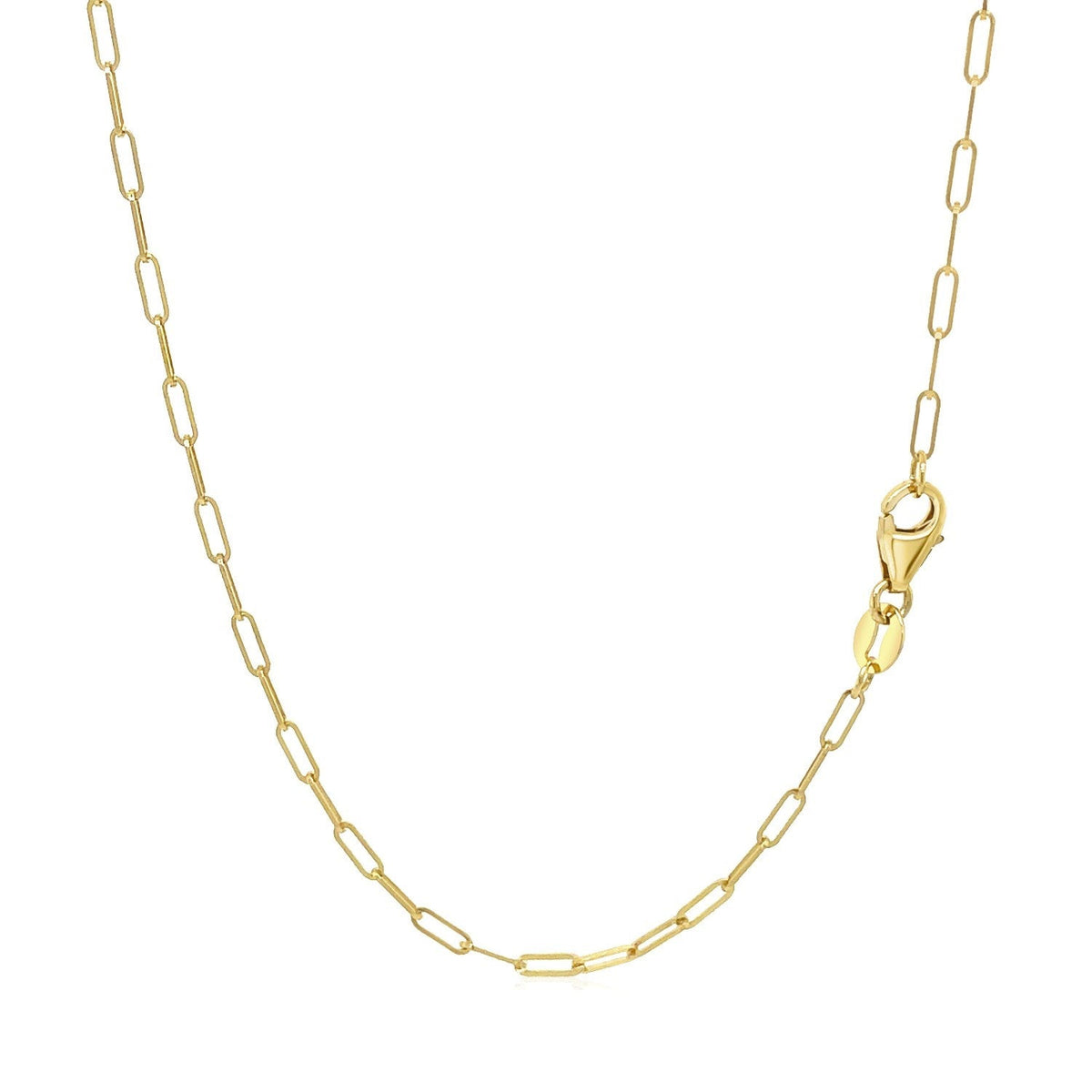 Cadena de eslabones de oro amarillo de 18K (1.50 mm)