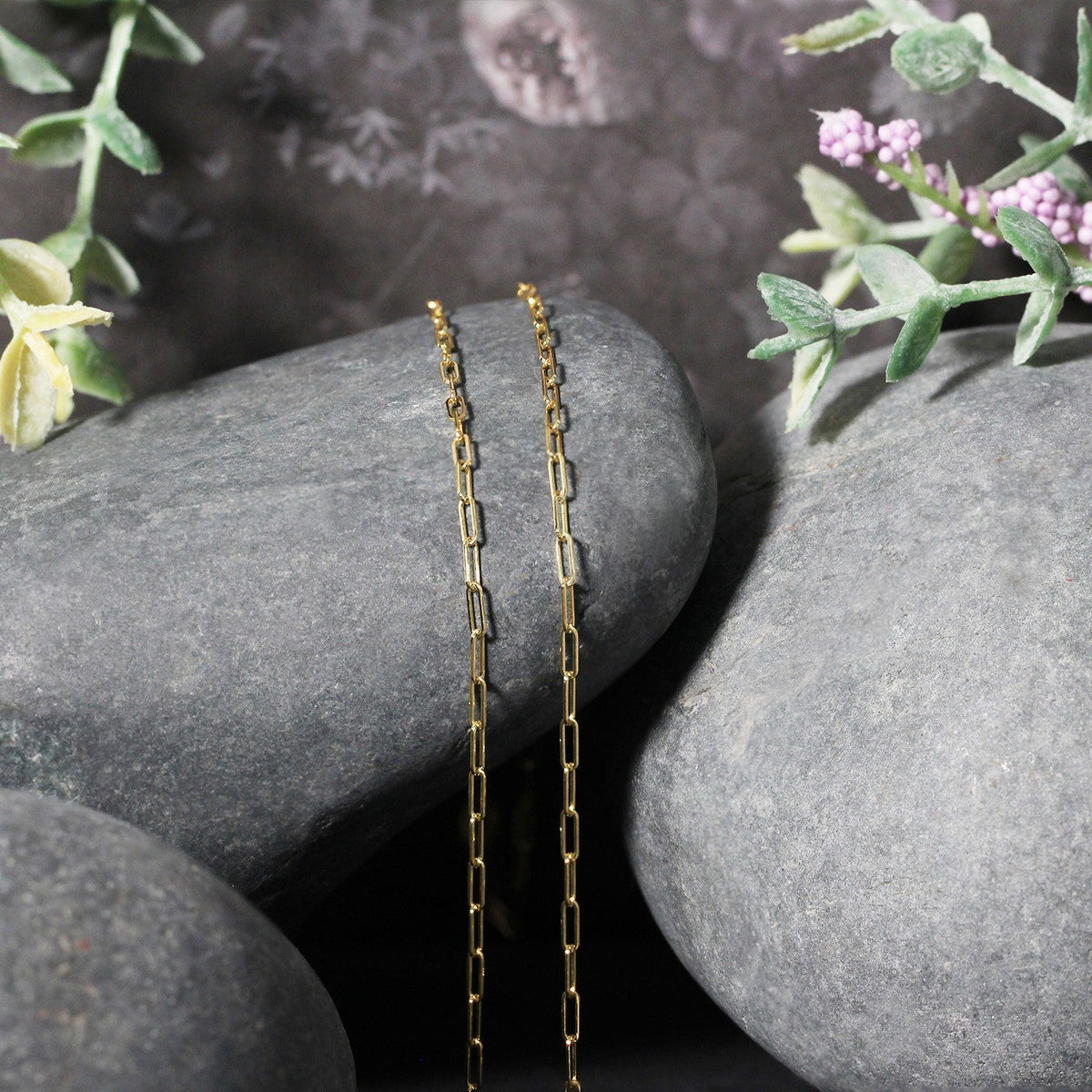 Cadena de eslabones de oro amarillo de 18K (1.50 mm)