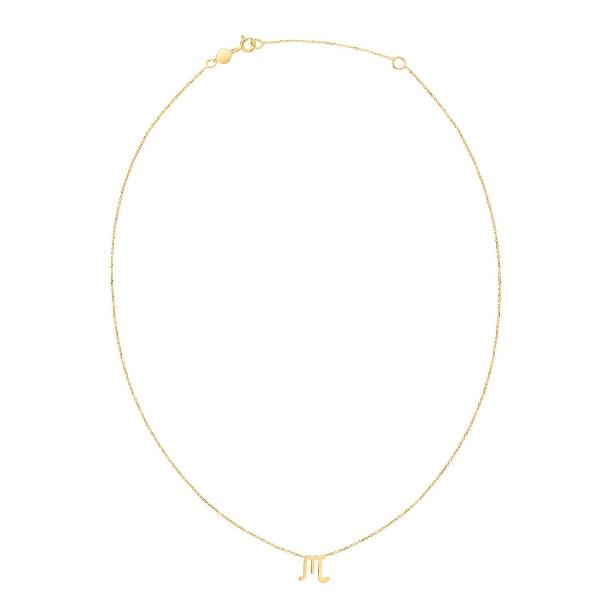 Collar de Escorpio de Oro Amarillo de 14K