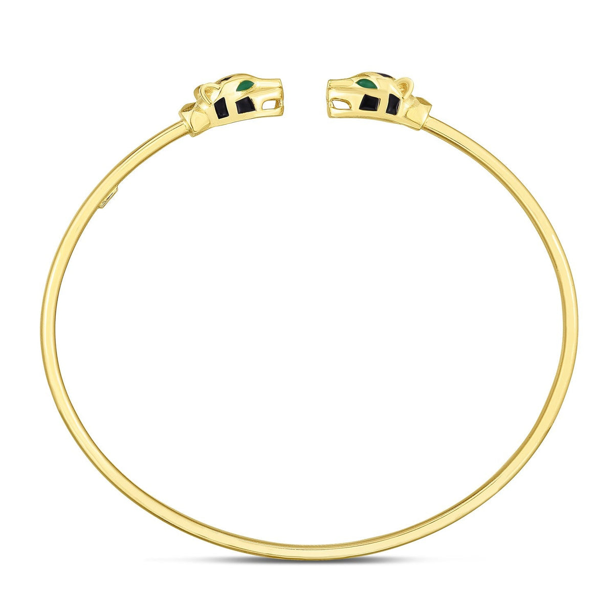Pulsera de pantera de oro amarillo de 14k (3.00 mm)