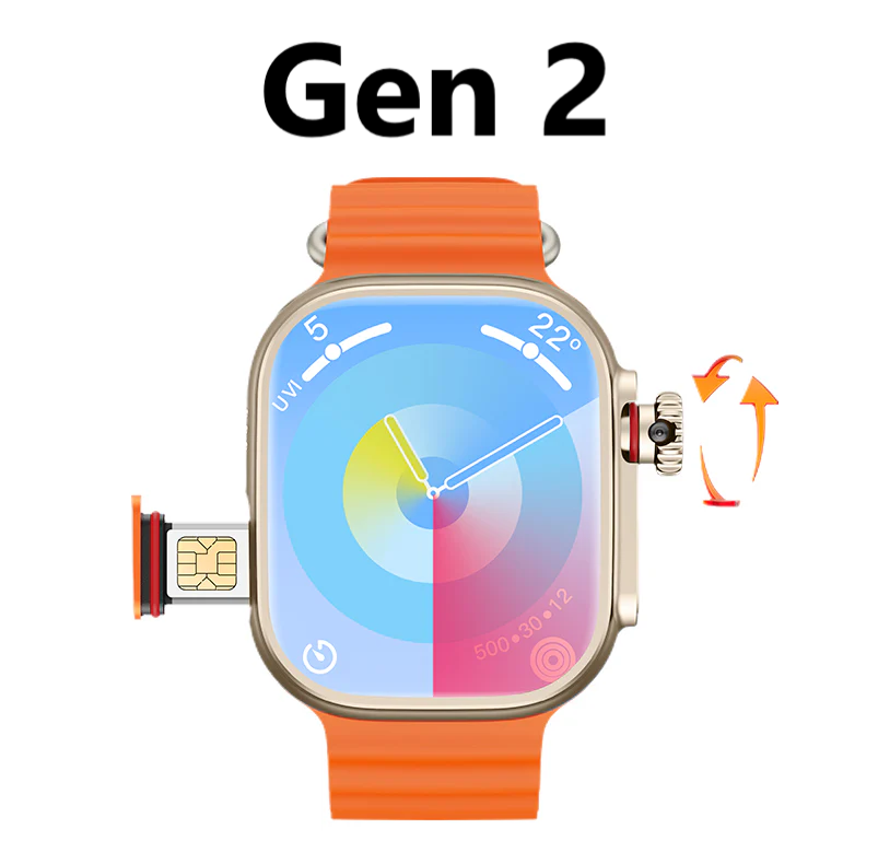 Android Watch Ultra 2 — умные часы на базе ОС Android со встроенной камерой, 5G, GPS, Wi-Fi, Bluetooth 