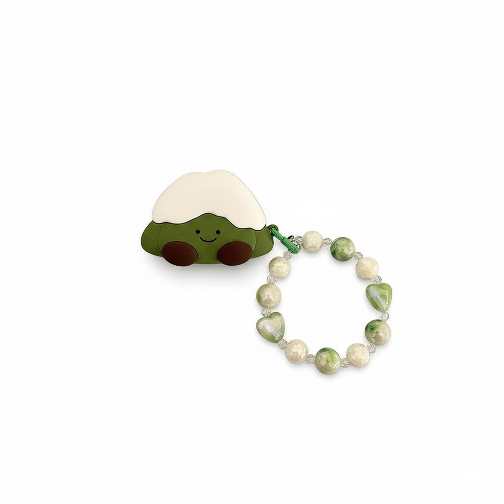 Colgante de cuentas de mascota linda Matcha Snow Top
