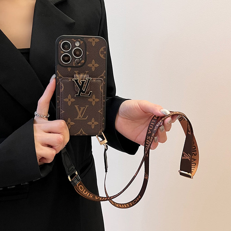 Funda de iPhone con cadena para bolso Lou Card
