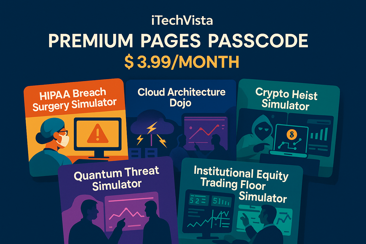 iTechVista Premium Gamified Training Pages | Passcode Access - $3.99 / Month