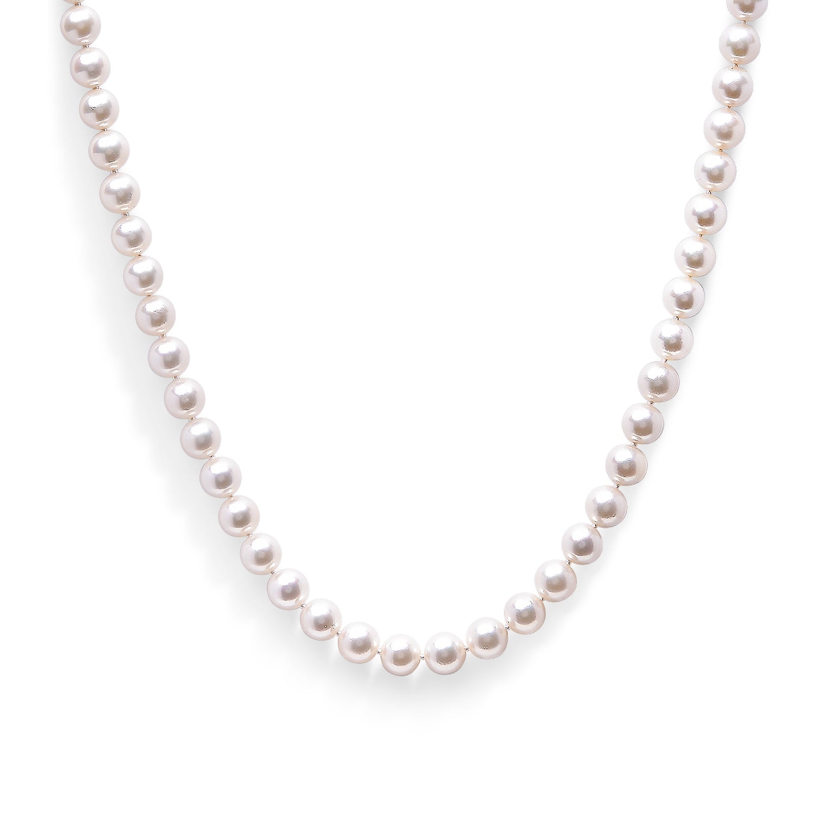 14K Yellow Gold 8.0x8.5mm Akoya Pearl Strand Necklace