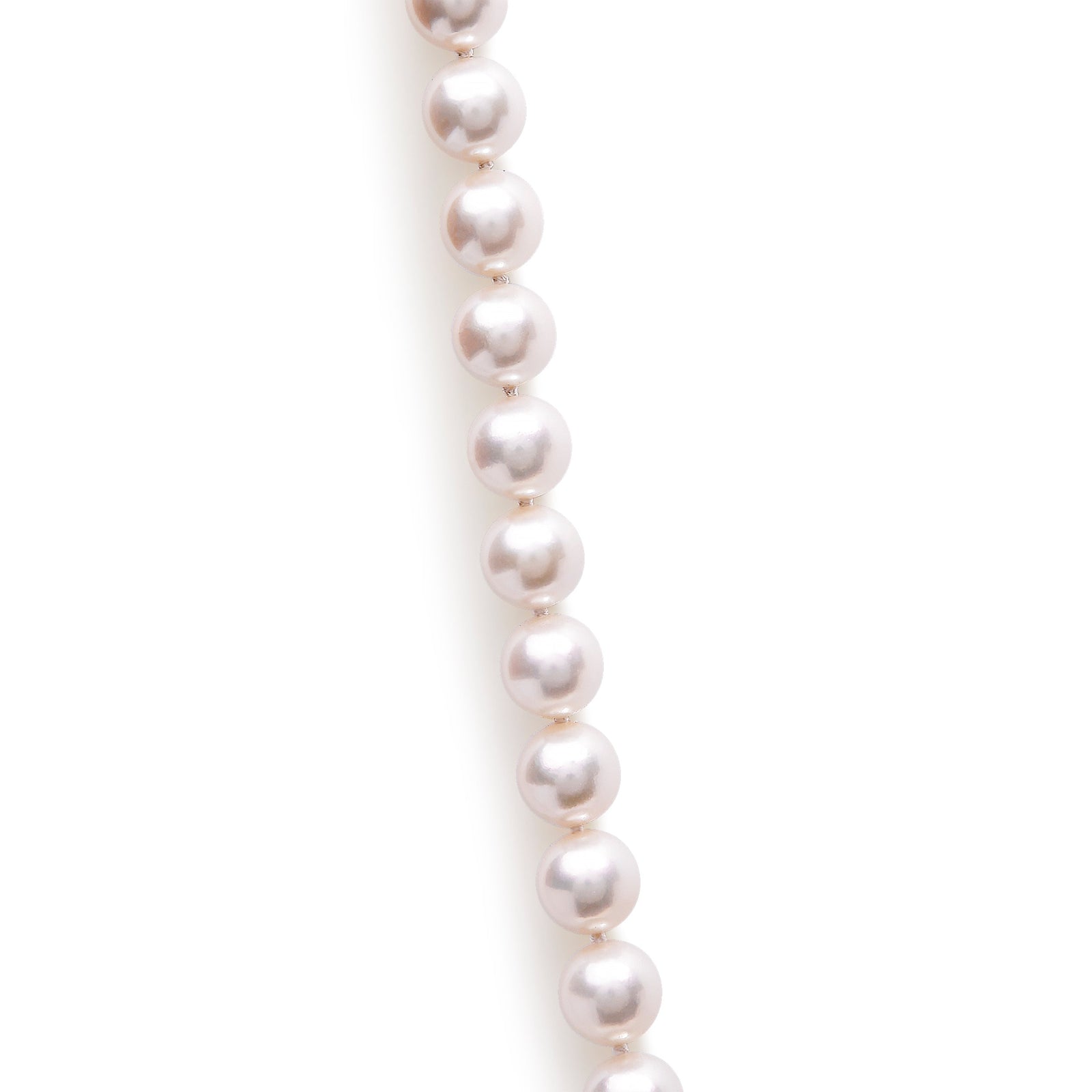 14K Yellow Gold 8.0x8.5mm Akoya Pearl Strand Necklace