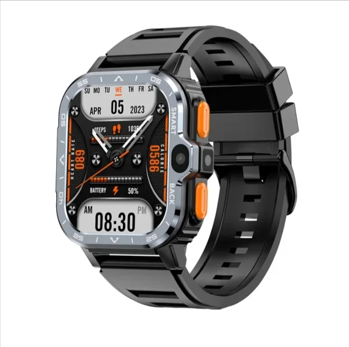 Rugged Android OS Smart-Watch - Google Play Store - GPS, Bluetooth, Wi-Fi, 4G Cellular - Dual Camera