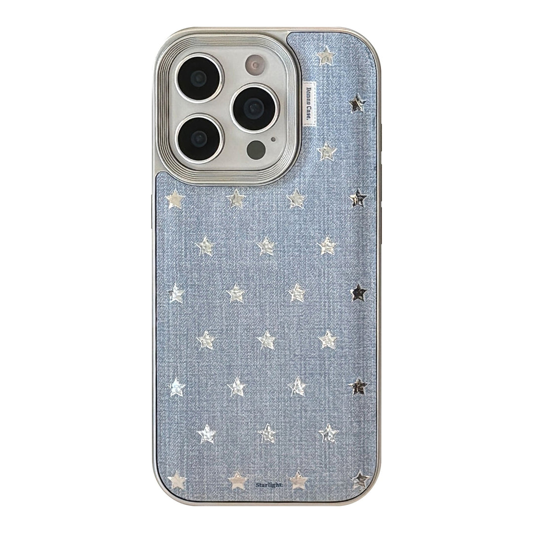 Cowboy star Apple 16 mobile phone case 17promax leather personality 13 suitable for iPhone15 gilt 11 anti-drop