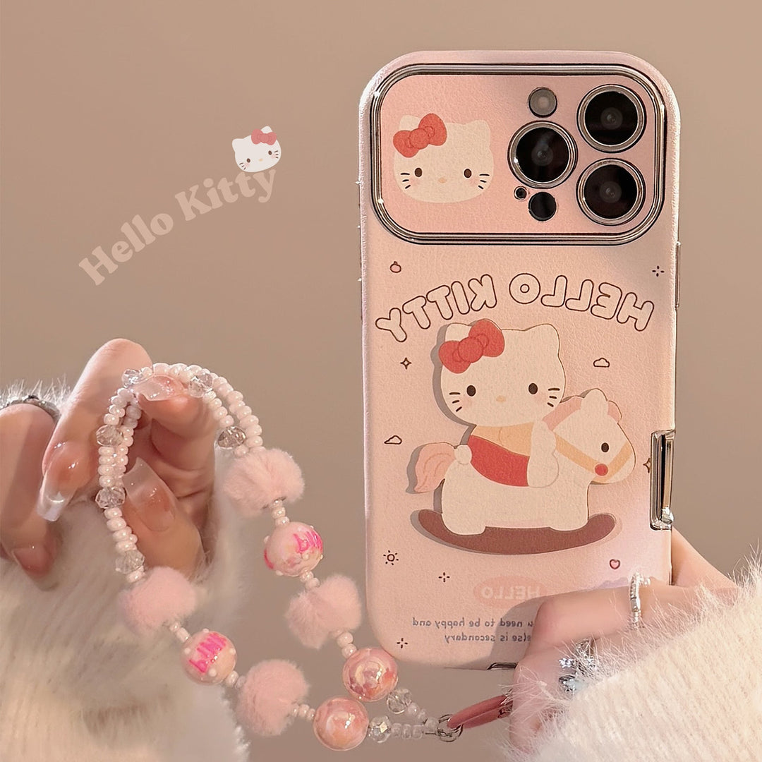 Funda de teléfono móvil de dibujos animados suave y linda Cortical Trojan cat para Apple 15promax iphone16 con cordón 17 14 suave