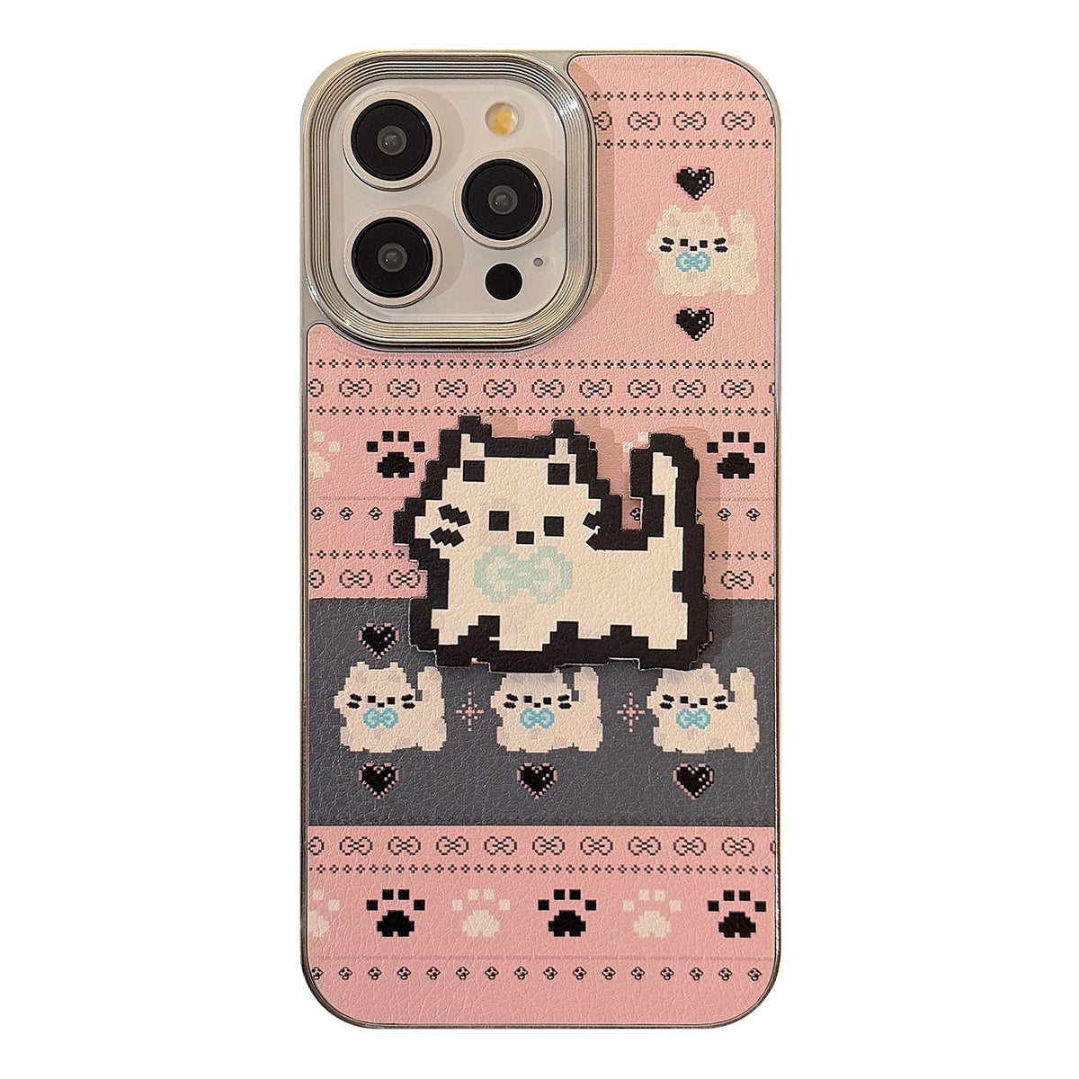 Fair Island cartoon apple 16 mobile phone case 17promax leather 15 for iPhone13 plating hard 11 couple