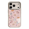 Gilt cute cat for apple 17pro max mobile phone case iphone16 electroplating 14 hard 13 huawei p70