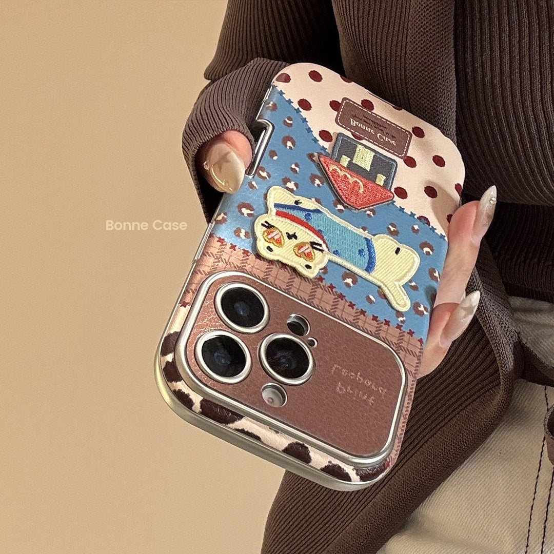 Funda de leopardo para iPhone 17 Pro Max, carcasa para Apple 16, antigolpes 15, de piel retro, dibujos animados 12