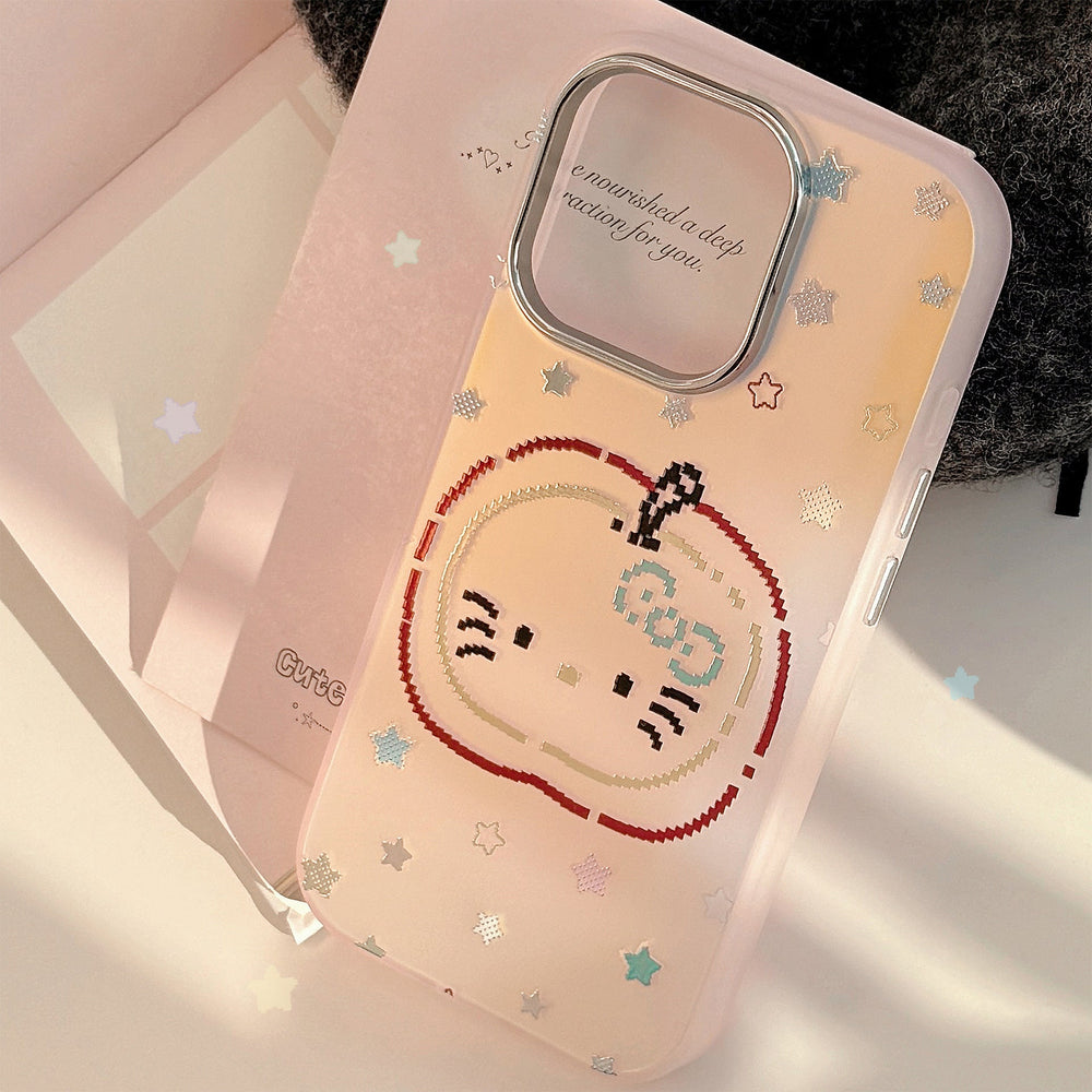Estrellas color oro para funda de iPhone 15 17Pro Max láser rojo Apple 13 personalidad 14 dibujos animados 16