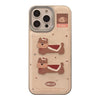 Cortical three-dimensional cartoon puppy Apple 16 mobile phone case 17promax New Year's 15 for iPhone13 lanyard 11