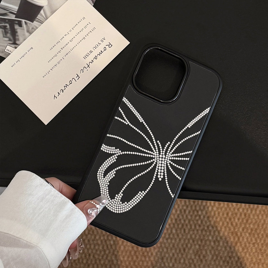 Gilt ins butterfly suitable for 16 apple 15pro max mobile phone case iphone14 acrylic 17 personality Europe and America