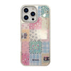 Funda para teléfono móvil 16pro max con empalme a cuadros dorados iphone17 apple 15 galvanoplastia 14 dura aplicable a huawei