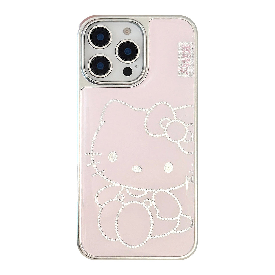 Gilt iphone16 mobile phone case 15promax pink cartoon cat 14 Apple 13 Epoxy 17 for Huawei