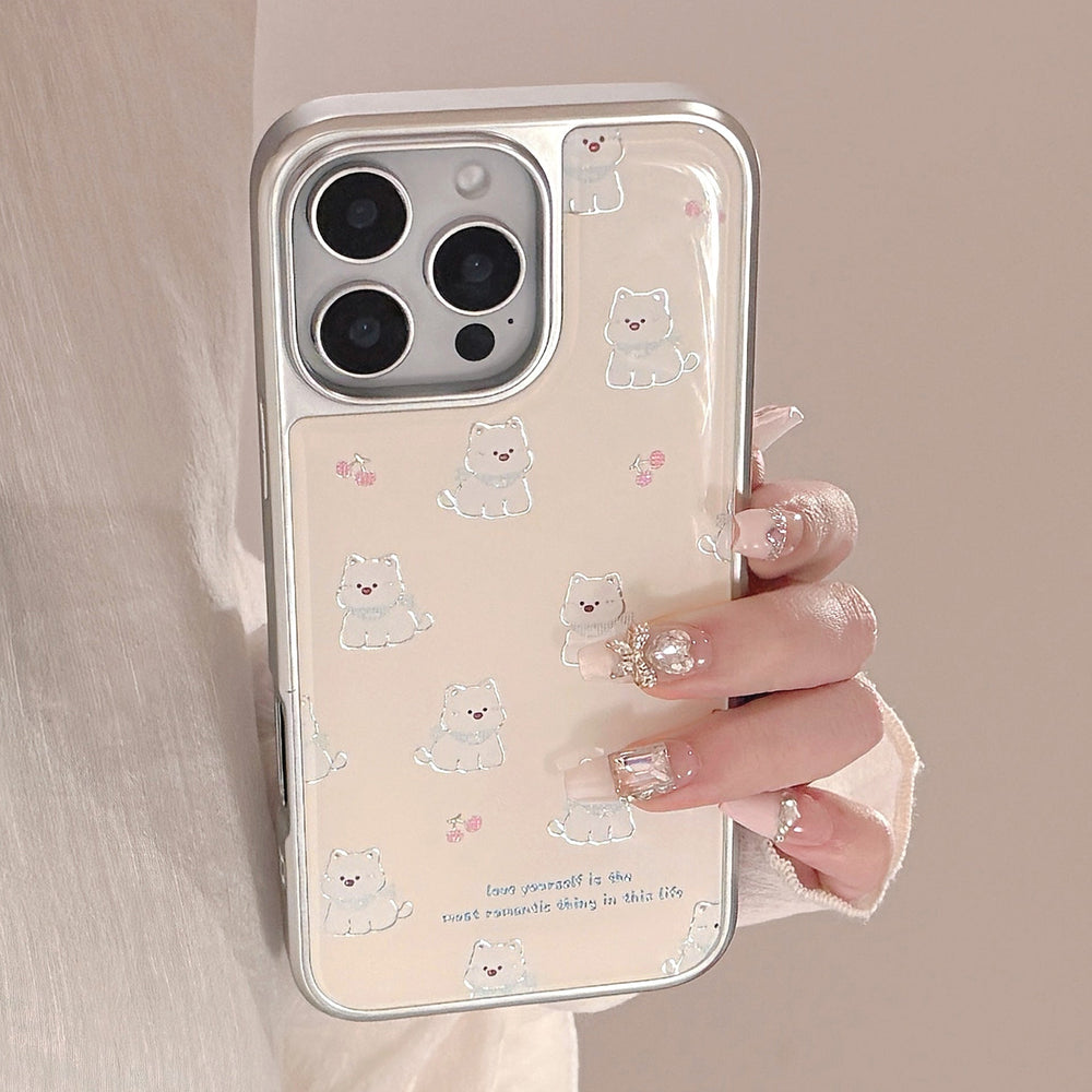 Funda para móvil Gilt ins West Highland Applicable Apple 17Pro Max iphone16 Epoxy 13 Electroplating 14 Huawei