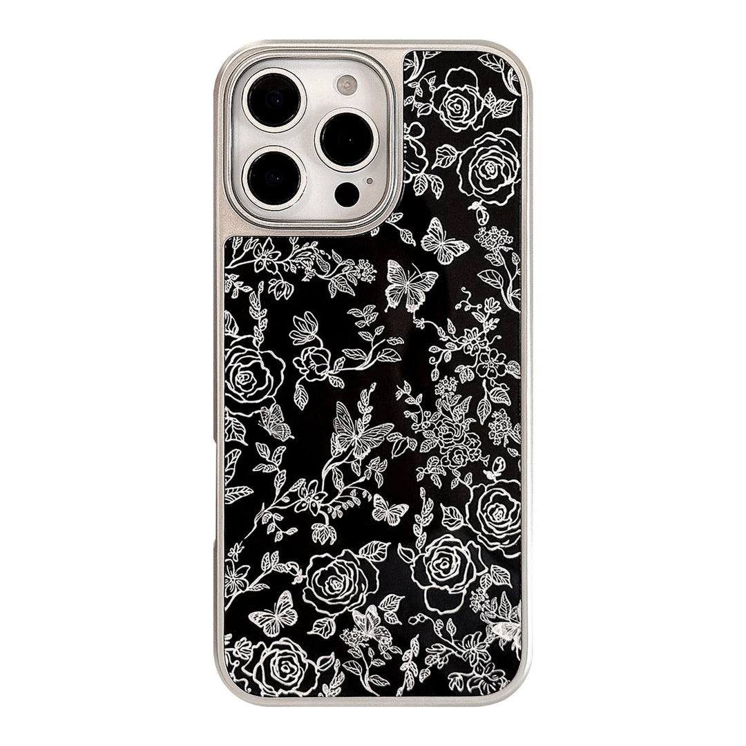 Gilt Apple 16promax mobile phone case iphone17 electroplating 13/14 butterfly 15 premium sense suitable for Huawei