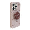 ins wind gray purple bow apple 17pro max mobile phone case iphone15 suitable for 14 gilt bracket 16 soft