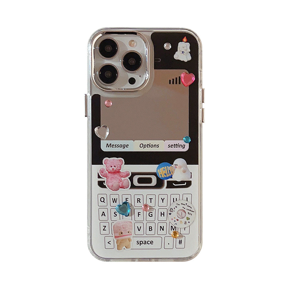 Electroplated mirror y2k phone 17Pro Max for iphone16 iPhone case 11 retro cute 15