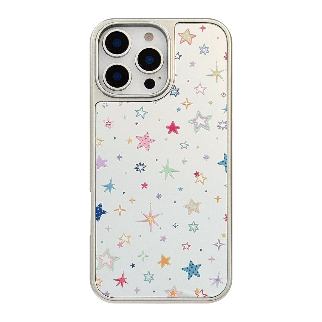 Dopamine star applies to 16 apple 15promax mobile phone case iphone17 mirror 13 electroplating 15 sweet cool hard