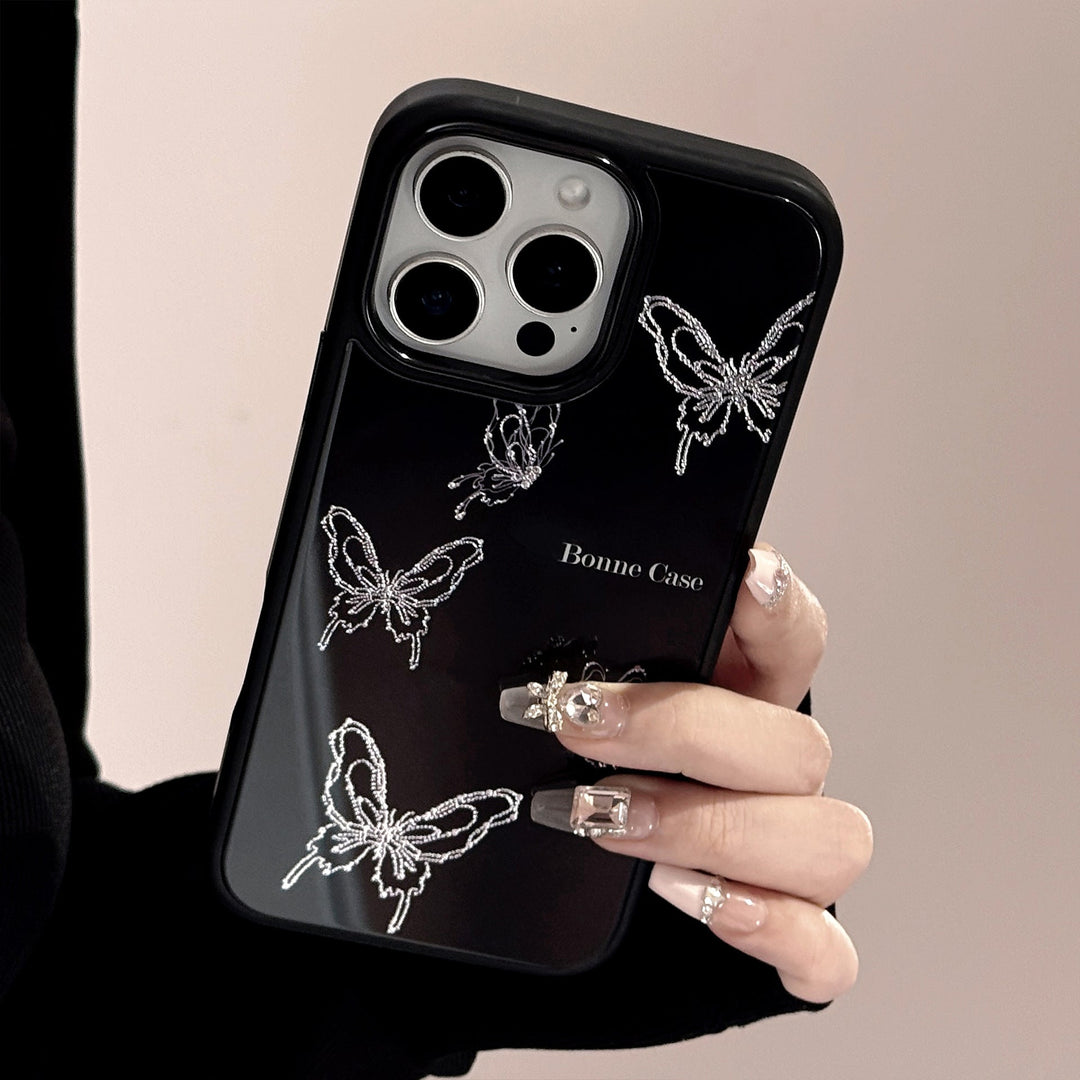 Gilt ins butterfly iphone17 apple 15promax phone case 13/14 glass 12 for 16plus hard