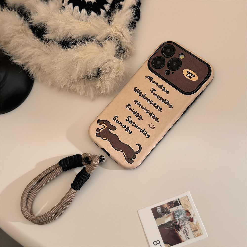 ins ветер такса подходит для iphone14 apple 15 чехол для мобильного телефона 16pro max cortex 17 модный крутой индивидуальный 13