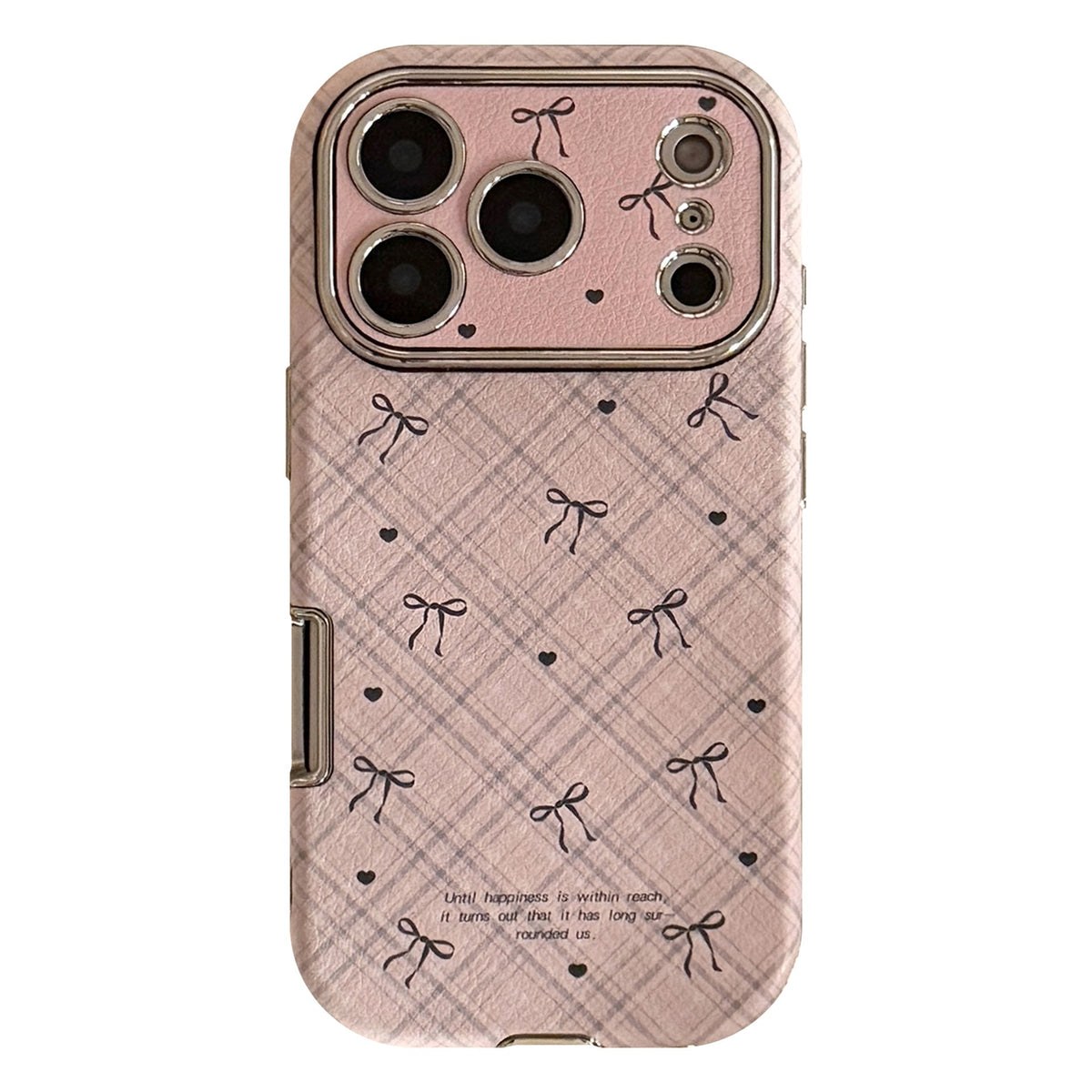 Aplicable a la funda de teléfono Apple 17promax iphone16 cuero a cuadros lazo 15 retro 13 suave 12 todo incluido