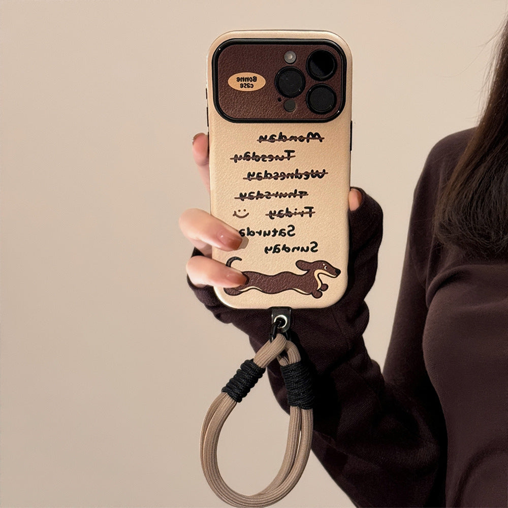ins ветер такса подходит для iphone14 apple 15 чехол для мобильного телефона 16pro max cortex 17 модный крутой индивидуальный 13