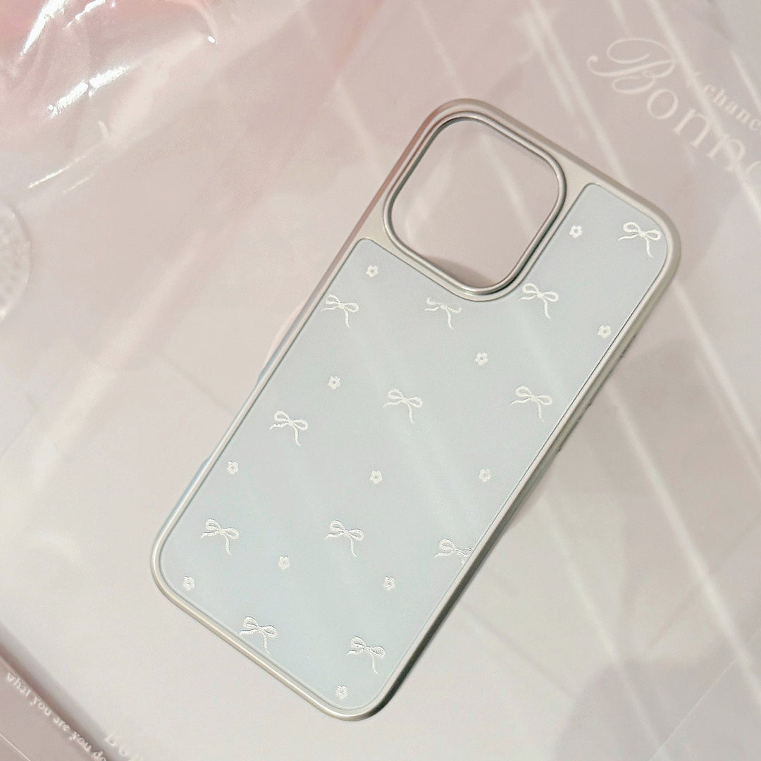 Gilt aplicable a la funda de móvil Apple 16Pro Max iphone17 lazo galvanizado 14 pequeña fresca Huawei P70