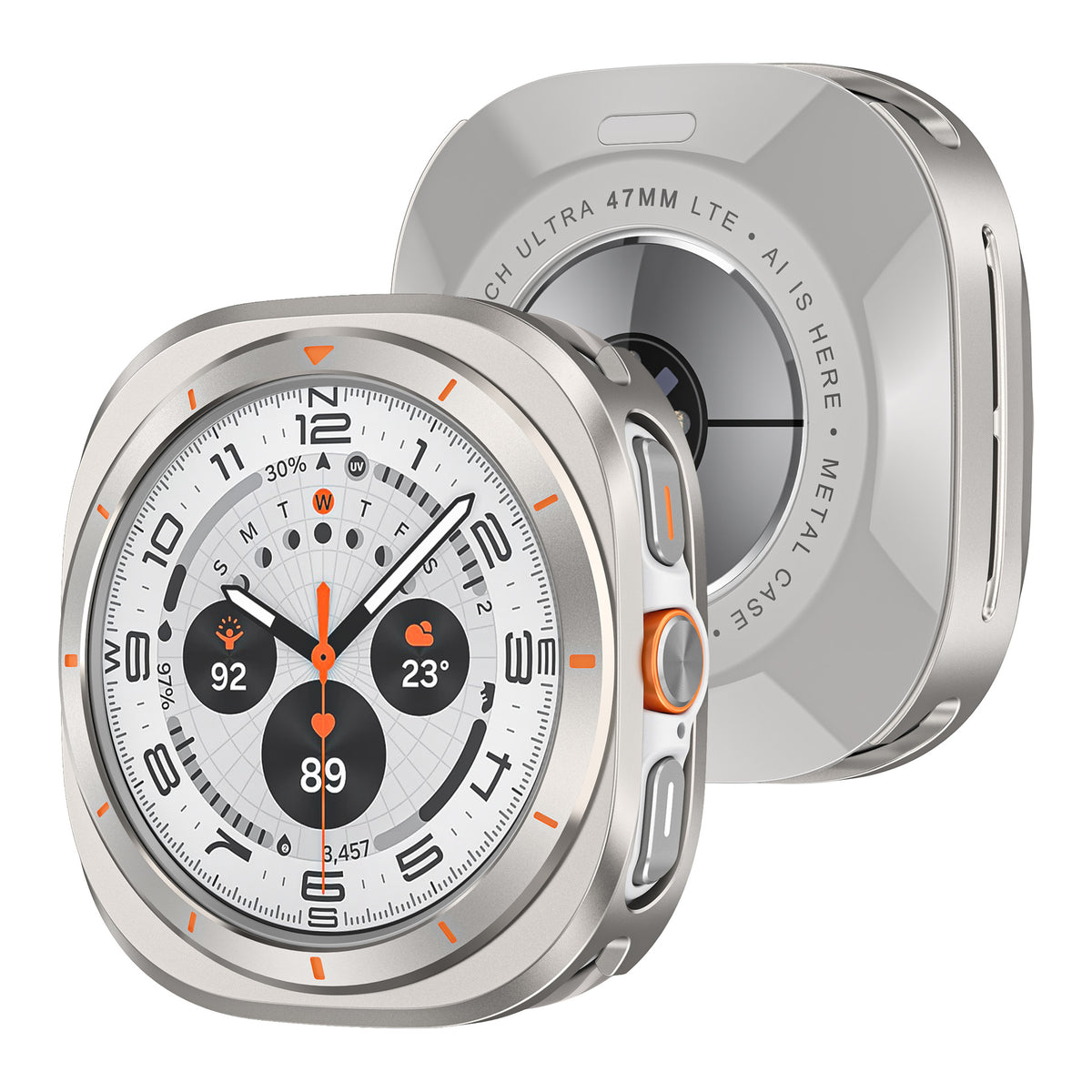Heavy-Duty Rugged Metal Case for Samsung Galaxy Watch Ultra