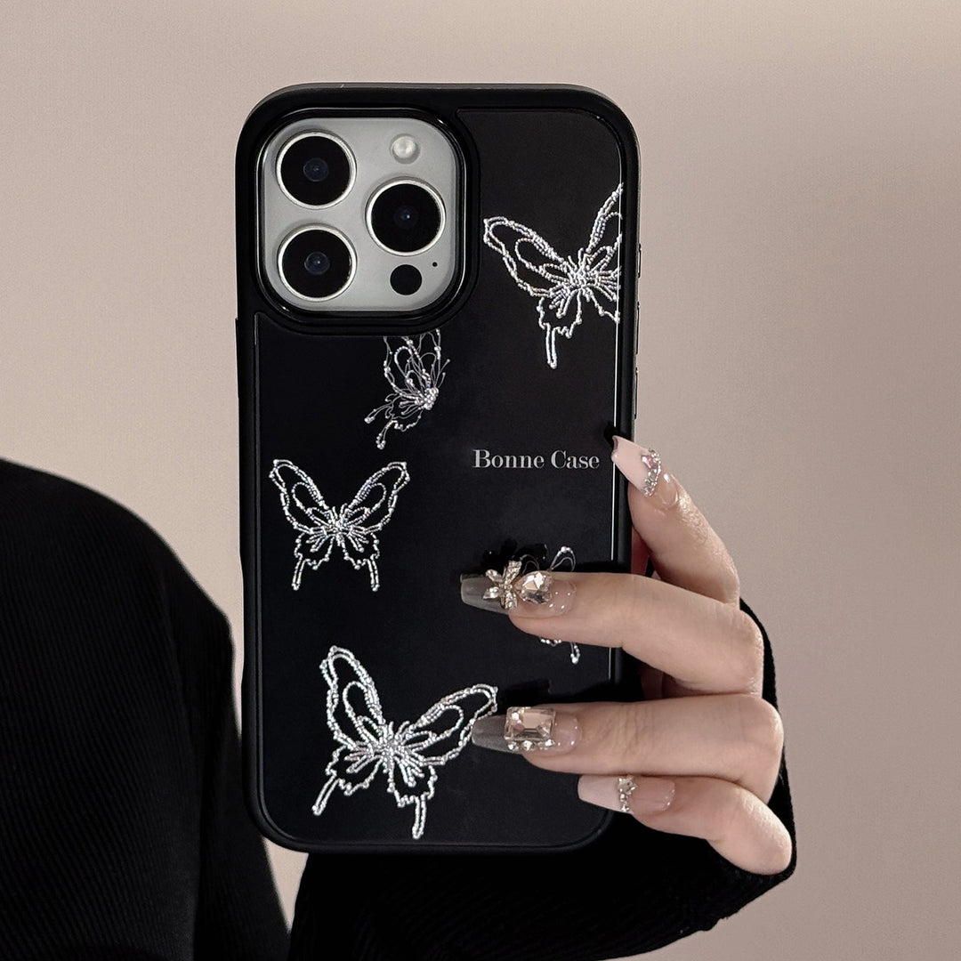 Gilt ins butterfly iphone17 apple 15promax phone case 13/14 glass 12 for 16plus hard