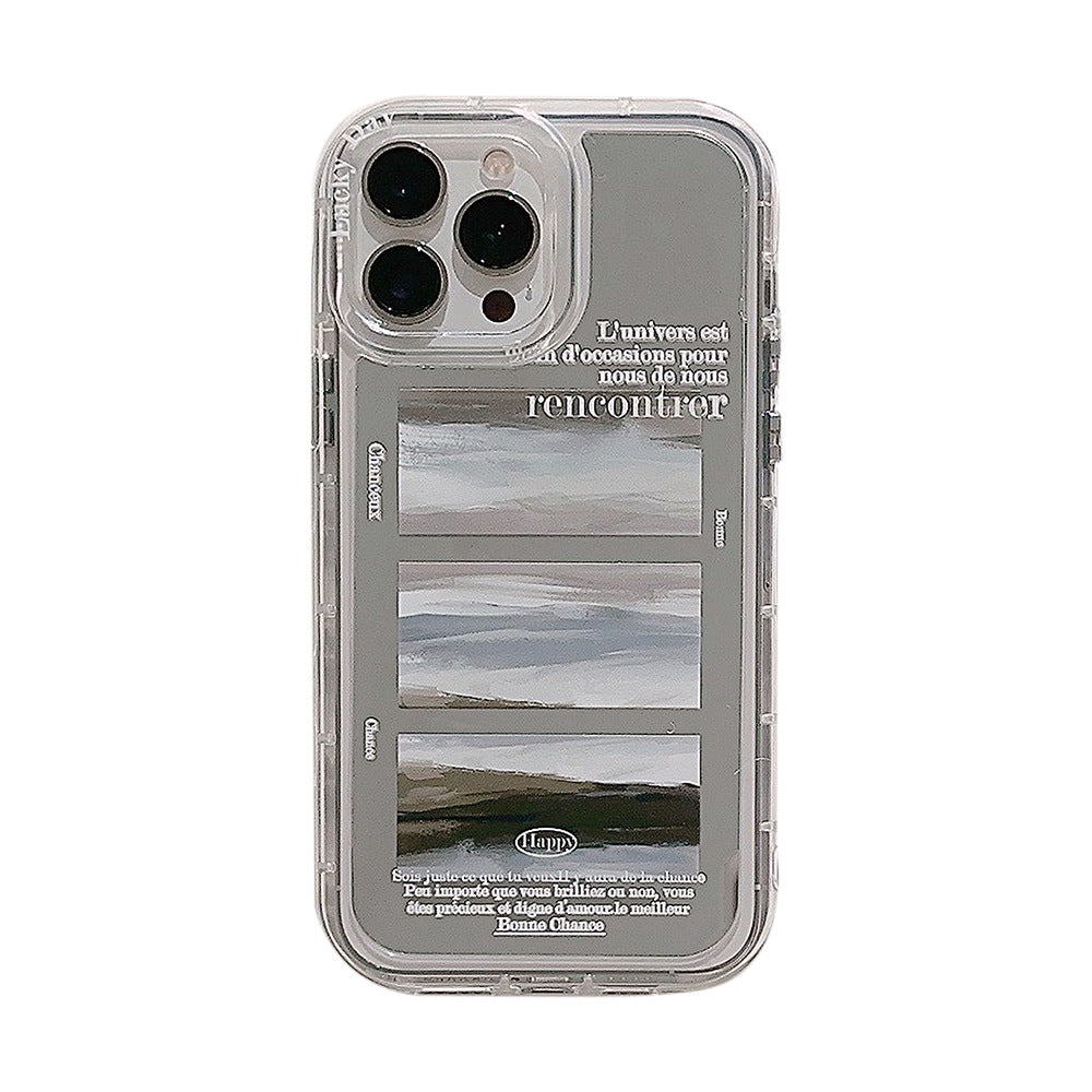 Funda de móvil Apple iPhone 17 Pro Max 16 Pro ins pintura al óleo nube mar estilo literario 13 espejo 11 avanzada