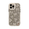 Mirror bow for 17ProMax Apple 16 mobile phone case iPhone15 temperament princess style 11 transparent 12