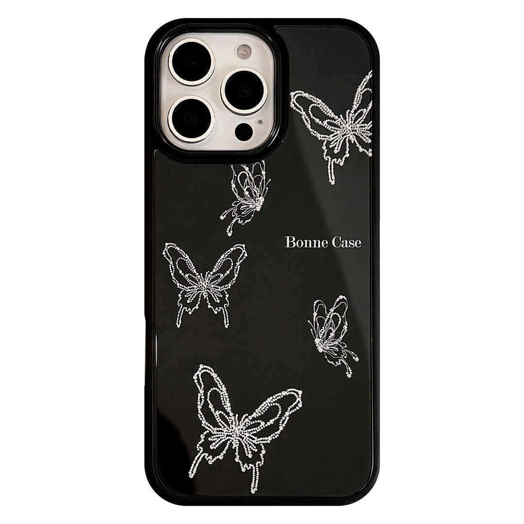 Gilt ins butterfly iphone17 apple 15promax phone case 13/14 glass 12 for 16plus hard