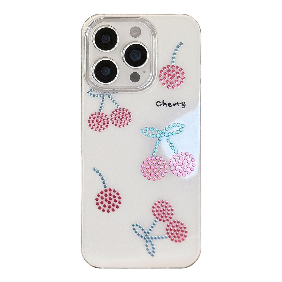 Gilt Ruby Cherry Mobile Phone Case Suitable for 16 Apple 17Promax Premium iPhone13 Hard 12 Generation 14