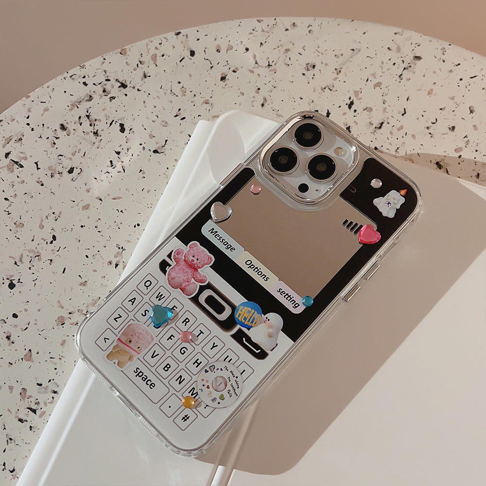 Electroplated mirror y2k phone 17Pro Max for iphone16 iPhone case 11 retro cute 15