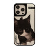 Un par de gatos y perros de moda, modernos y geniales, son adecuados para la funda de teléfono móvil Apple 16promax, iphone17 personalizado anticaída 13 espejo 15 duro