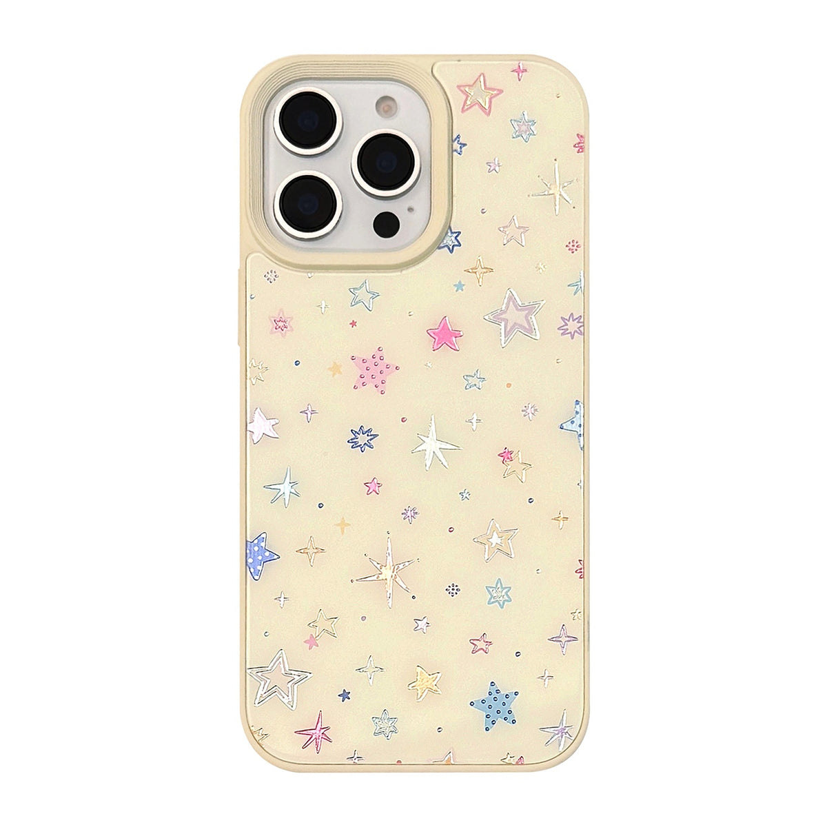 Gilt colorful stars Apple 16 mobile phone case for iPhone16Pro max small fresh 15 anti-drop 14/13